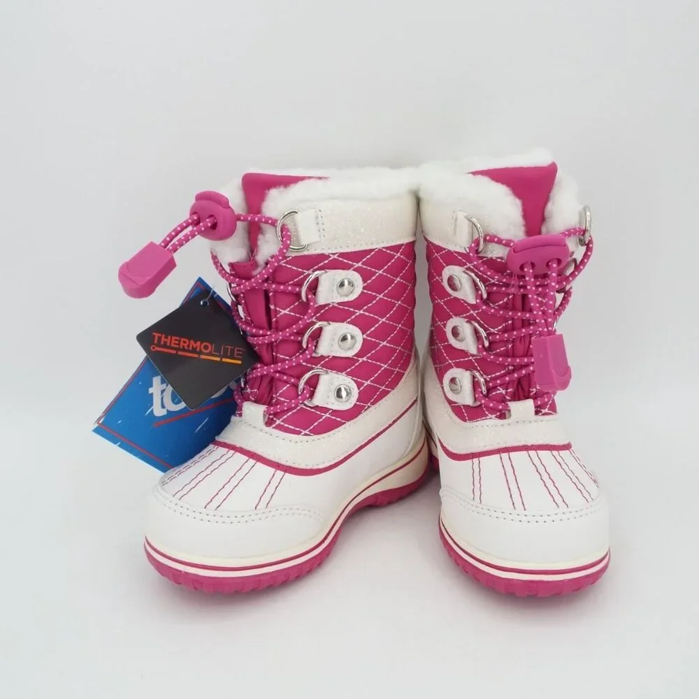 Totes Thermolite Galaxy Pink Toddler Snow Boots Size 6 NWT